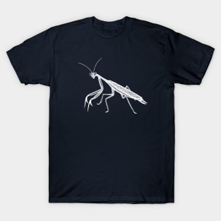 Praying Mantis - hand drawn detailed cute insect design T-Shirt